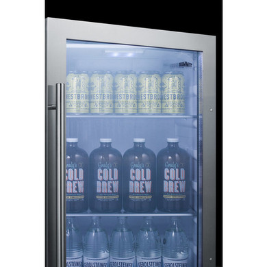 Summit Refrigeration Shallow Depth Indoor/Outdoor Beverage Cooler