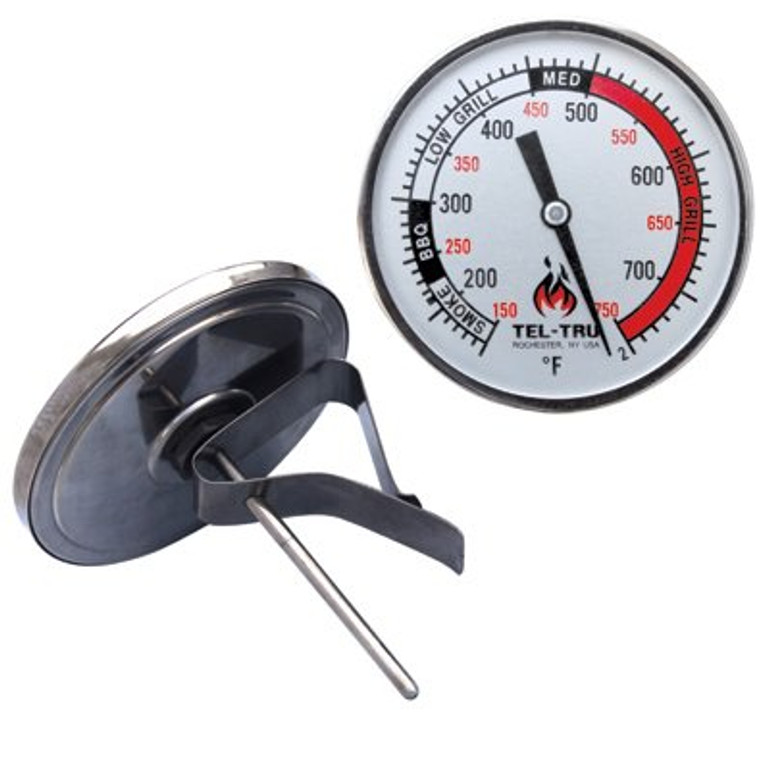 Tel-Tru BQ325R Grill Thermometer - 3" Stem
