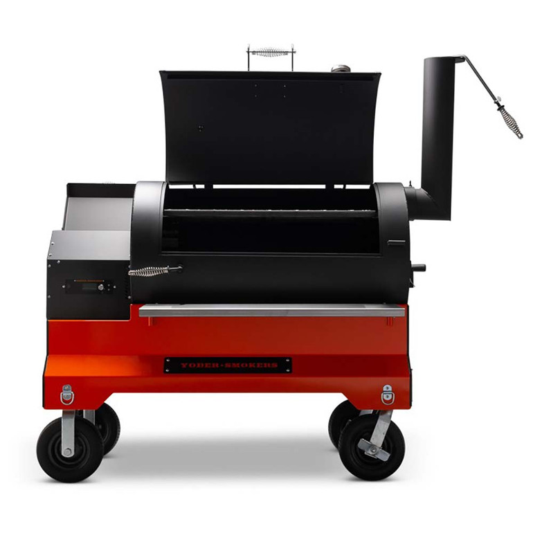 Yoder YS1500s Competition Pellet Grill Orange / Black / Silver