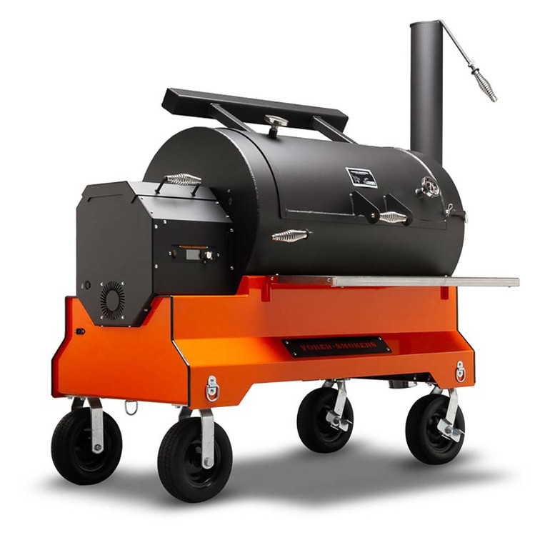 Yoder YS1500s Competition Pellet Grill Orange / Black / Silver