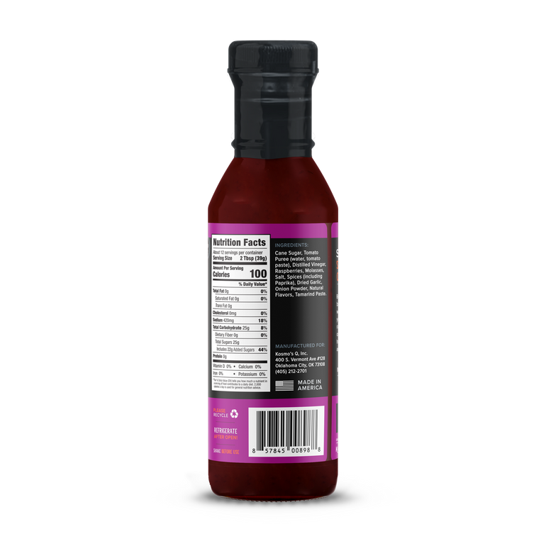 Kosmo's Sauce Raspberry Chipotle 16.5 oz