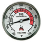 Tel-Tru BQ300 Silver Dial BBQ Grill Thermometer - 6" Stem