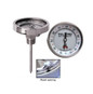 Tel-Tru BQ300R Calibratable Thermometer - 6" Stem
