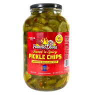 Famous Dave's Sweet N Spicy Pickle Chips 64 oz