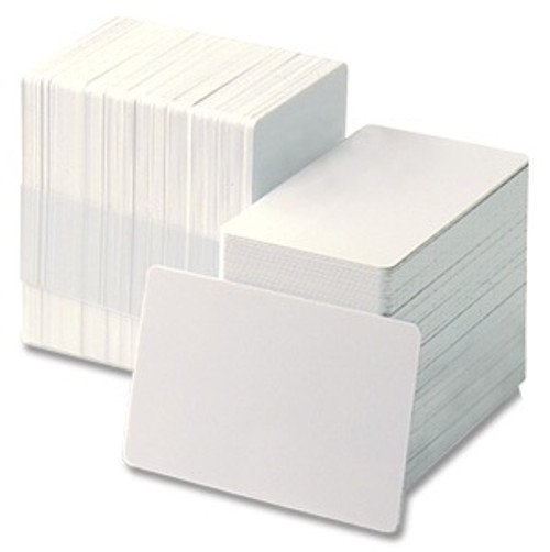 ZEBRA CARDS PVC 30MIL PLAIN 500/BOX WHI