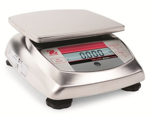 OHAUS Valor 3000 V31XW3 Portable Trade Approved Scales 3Kg x 1g - 80251233