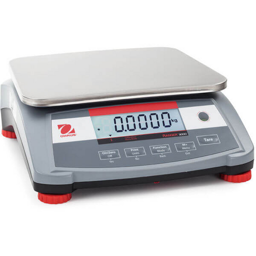 OHAUS Ranger 3000 R31P3 Compact Bench Scales 3kg x 0.1g - 30085421