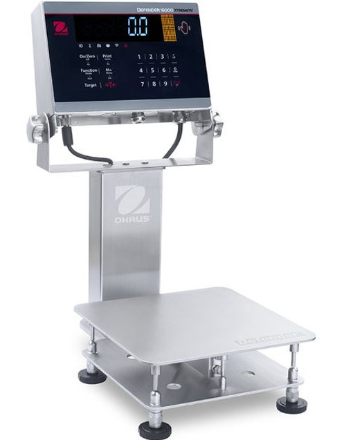 OHAUS Defender 6000 Trade Approved i-D61XWE6K1S6 6Kg Advanced IP68/IP69k Washdown Bench Scale