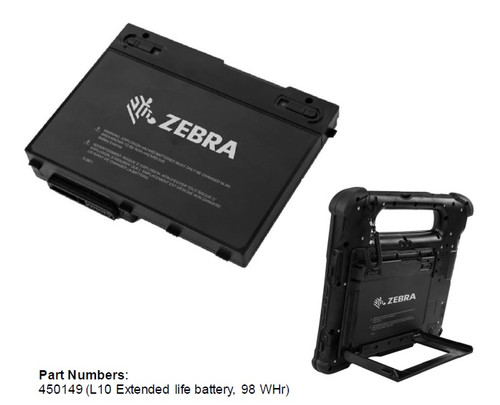 ZEBRA BATTERY EXTENDED 98WHR L10