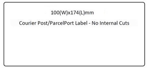 LABEL THERM PERM 100X174 400/R 25MM COURIER POST