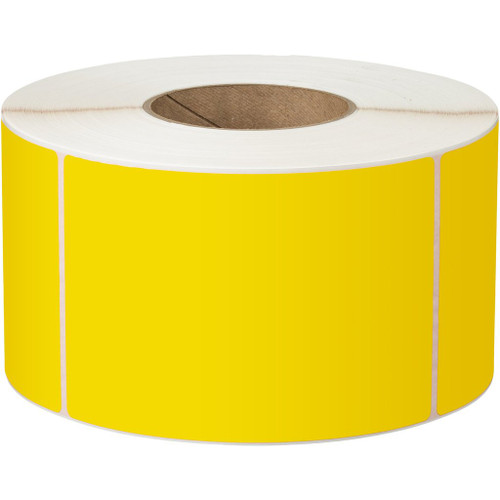 LABEL THERM REM 76X25 1ACS 2000/R SML/CRE YELLOW