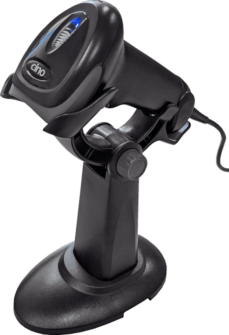 Cino A670 USB 2D Corded Scanner – Black With Smart Stand (PCW-KIT-A670USB-BL)