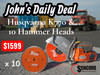 John's Daily Deal - 2/19/26 1 K770& 10 Hammerhead Diamond Blades (ends at Midnight)