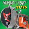 Husqvarna K770 With 14" Shark Diamond Blade