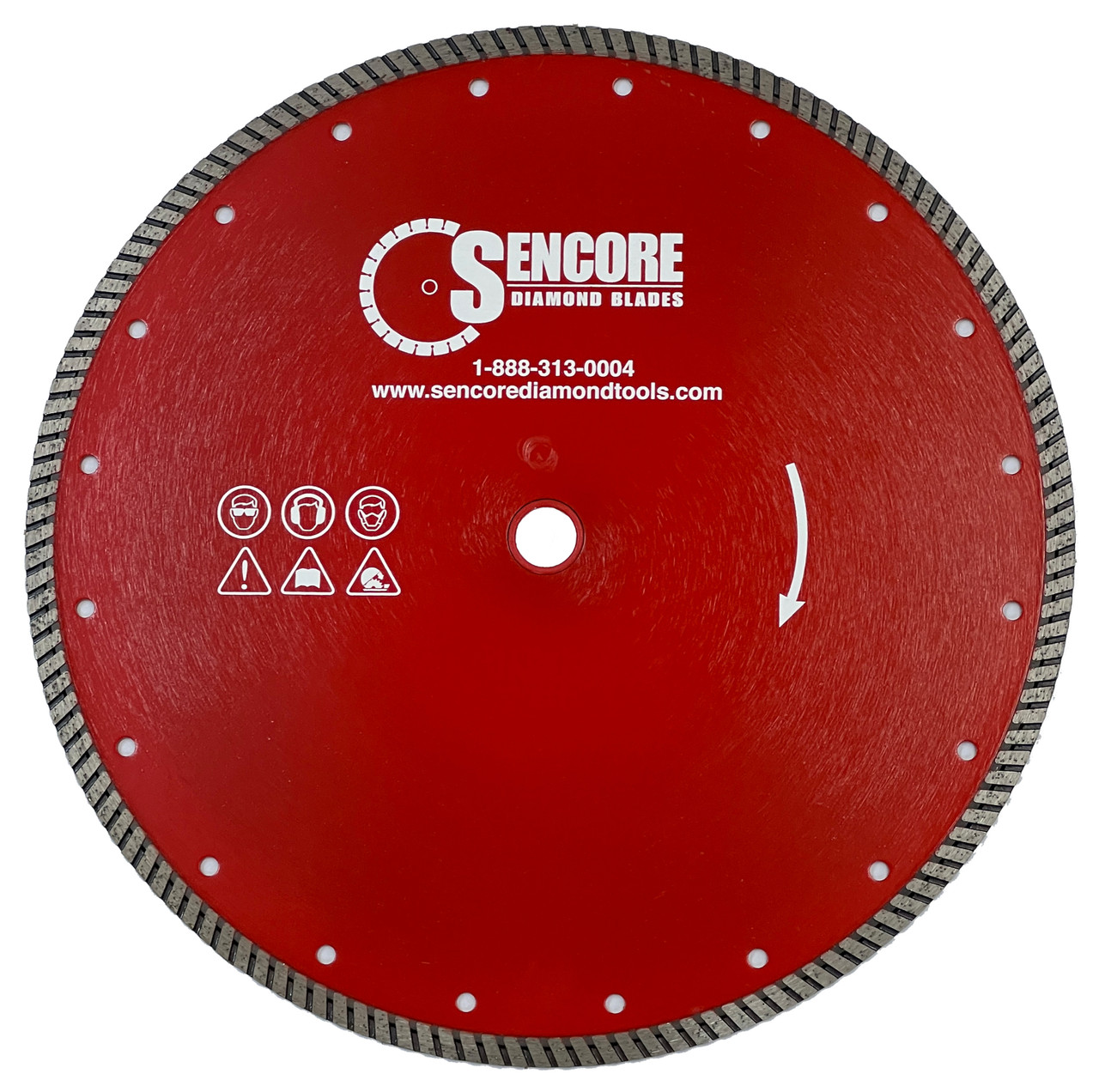 Continuous Mesh Rim Large Diameter Continuous Rim Turbo Diamond Blade