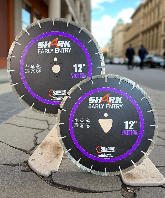 Shark Early Entry Blade - PURPLE (Universal arbor to fit 7/8