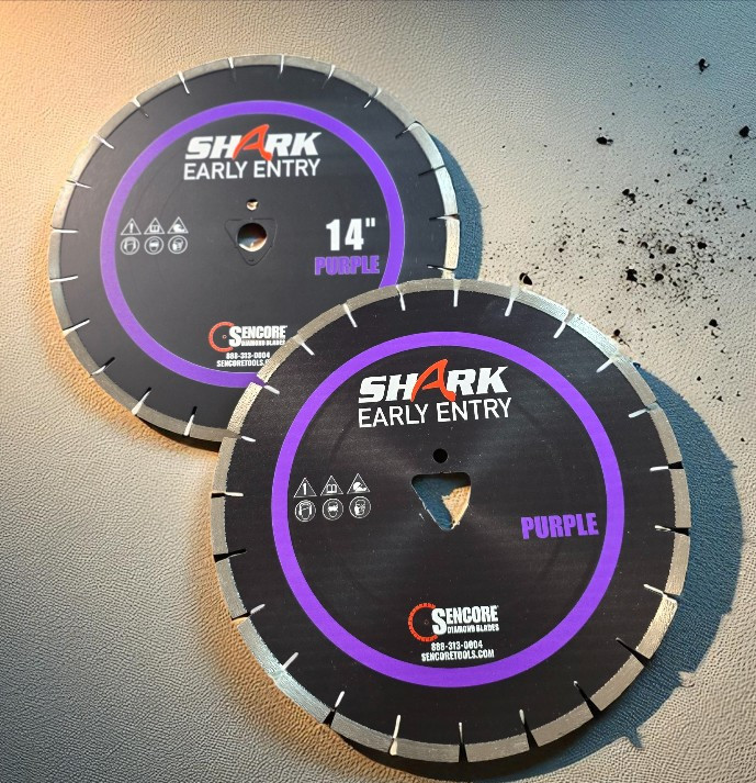 Shark Early Entry Blade - PURPLE (Universal arbor to fit 7/8