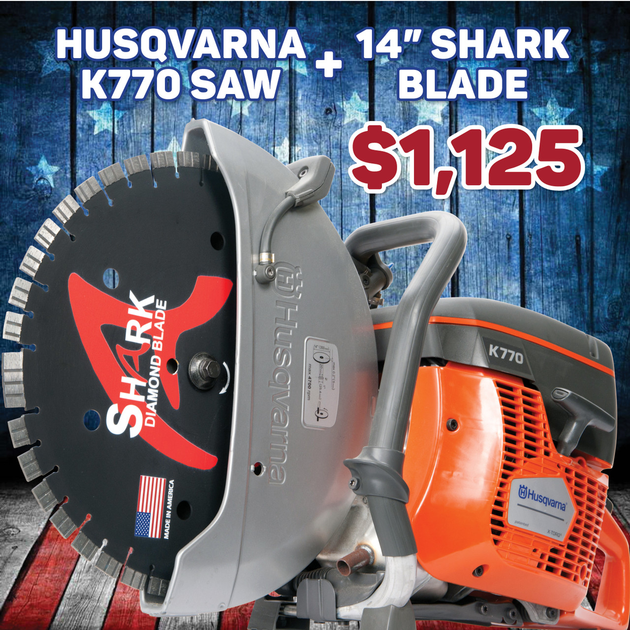 Special Deal: Husqvarna K770 with 14