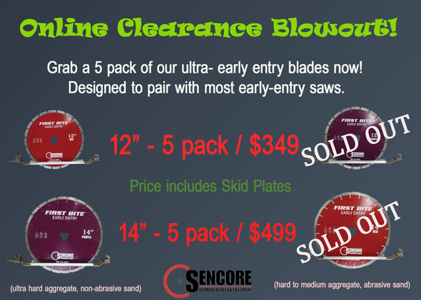 Clearance Blowout - FIRST BITE - Early Entry Blades (5 Pack)