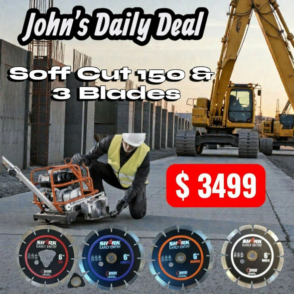 John's Daily Deal - 2/25/26 (ends at Midnight) Soff-Cut150 + 3 Blades