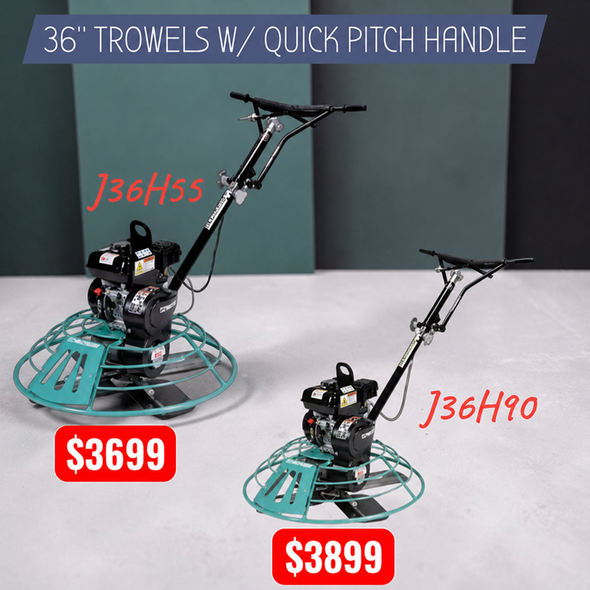 36” Multiquip Trowel + Quick Pitch Handle