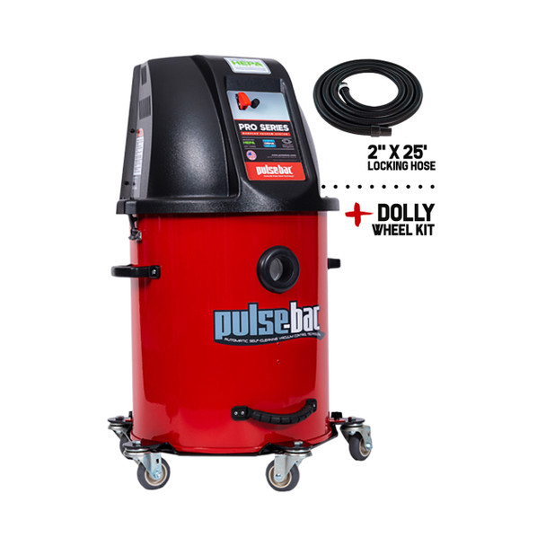 Pulse-Bac Pro 311 Vac Incl. 20Gal Tank, Hose & Wheel Kit