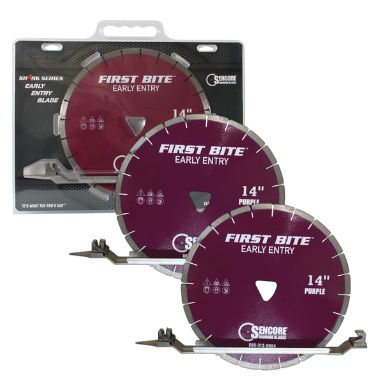 14" First Bite Early Entry (Soff Cut) Blade - Purple (Skid Plate Included)