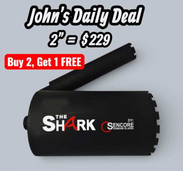 Copy of John's Daily Deal - 2/9/26 2inch Core Bit, buy 2, get 1 FREE
