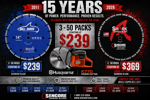 ANNIVERSARY SALE - SHARK & BULL SHARK DIAMOND BLADES
