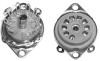 9 Pin Miniature Tube Socket - Mica - Saddle Mount w/Solder Lugs & Center Post (Item: SKT-9-M2)