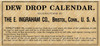Ingraham Dew Drop Calendar Directions Label (Item: LBL-ING-DEWDROP1)