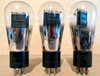 Three Globe Type 45 Vacuum Tubes