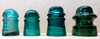 Brookfield Glass Insulators - Set of 4