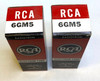 Matched Pair of New Old Stock RCA 6GM5 Vacuum Tubes (Item: RDW-219)