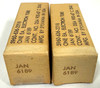 Matched Pair New Old Stock Sylvania JAN 6189 Vacuum Tubes (Item: RDW-674)