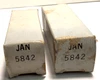Matched Pair New Old Stock Amperex JAN 5842 Vacuum Tubes (Item: RDW-728)