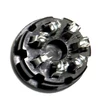 7 Pin "S" Type Tube Socket - Black Phenolic (Item: SKT-7-P2)