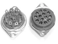 14 Pin NIXIE/Relay Socket - Mica - Saddle Mount (Item: SKT-14-NIXIE1)