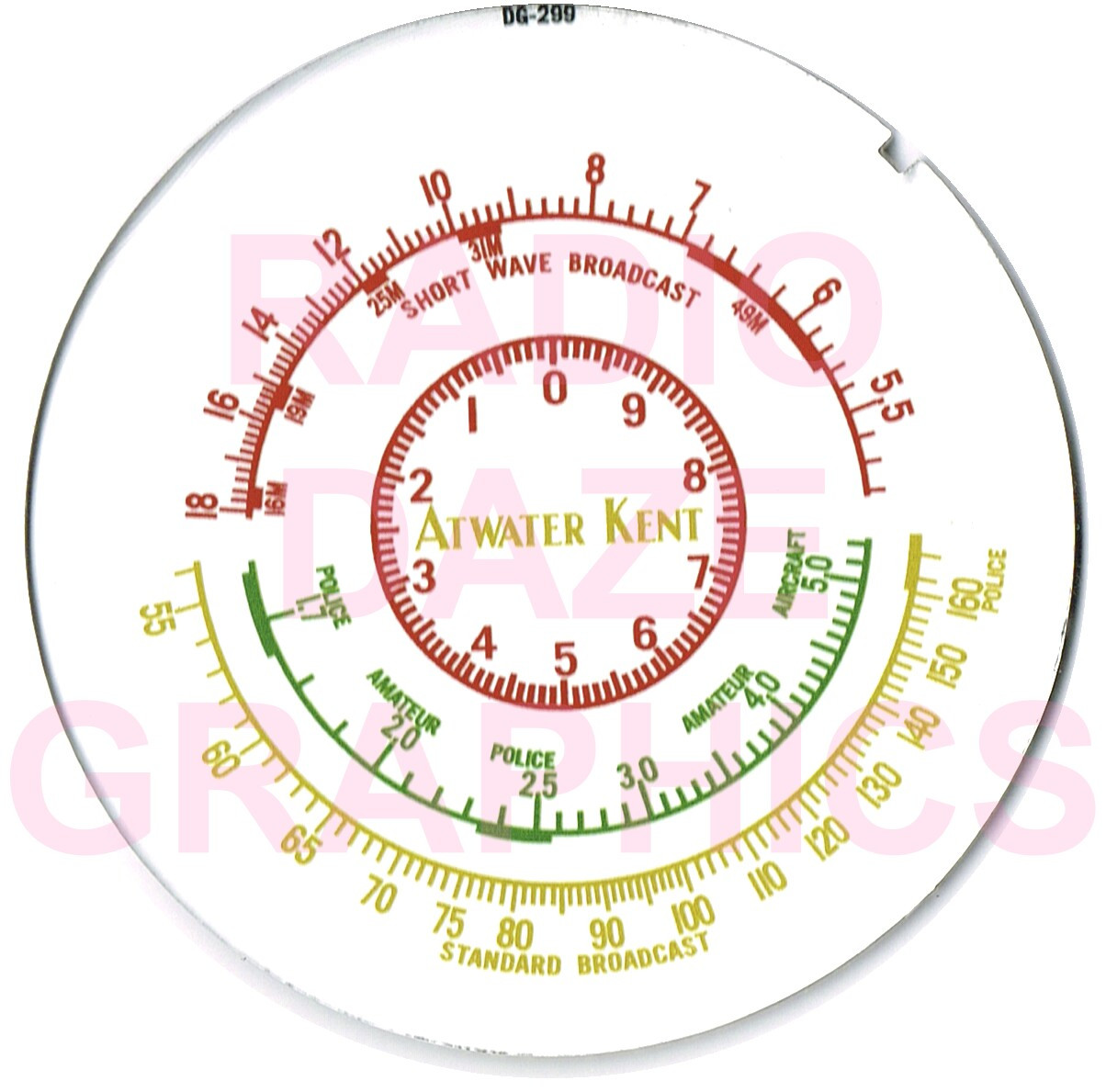 Atwater Kent 676 Dial (Item: DG-299)