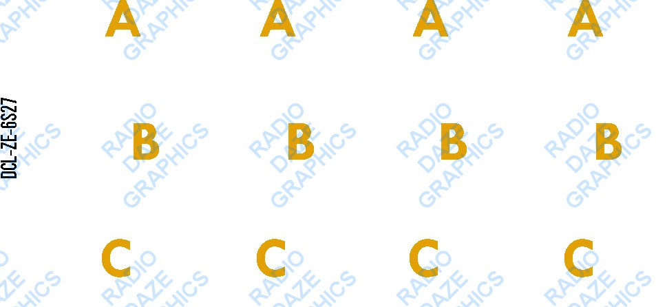 Zenith 6S27, 6V27 Bandswitch Decal (Item: DCL-ZE-6S27)