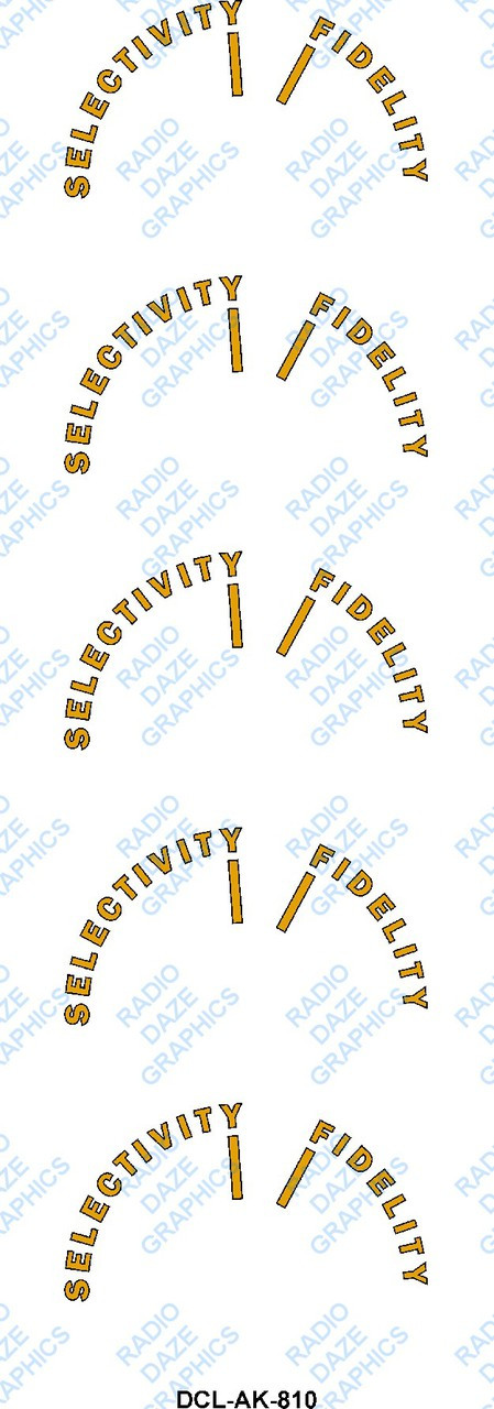 Atwater Kent 810 Decal (Item: DCL-AK-810)