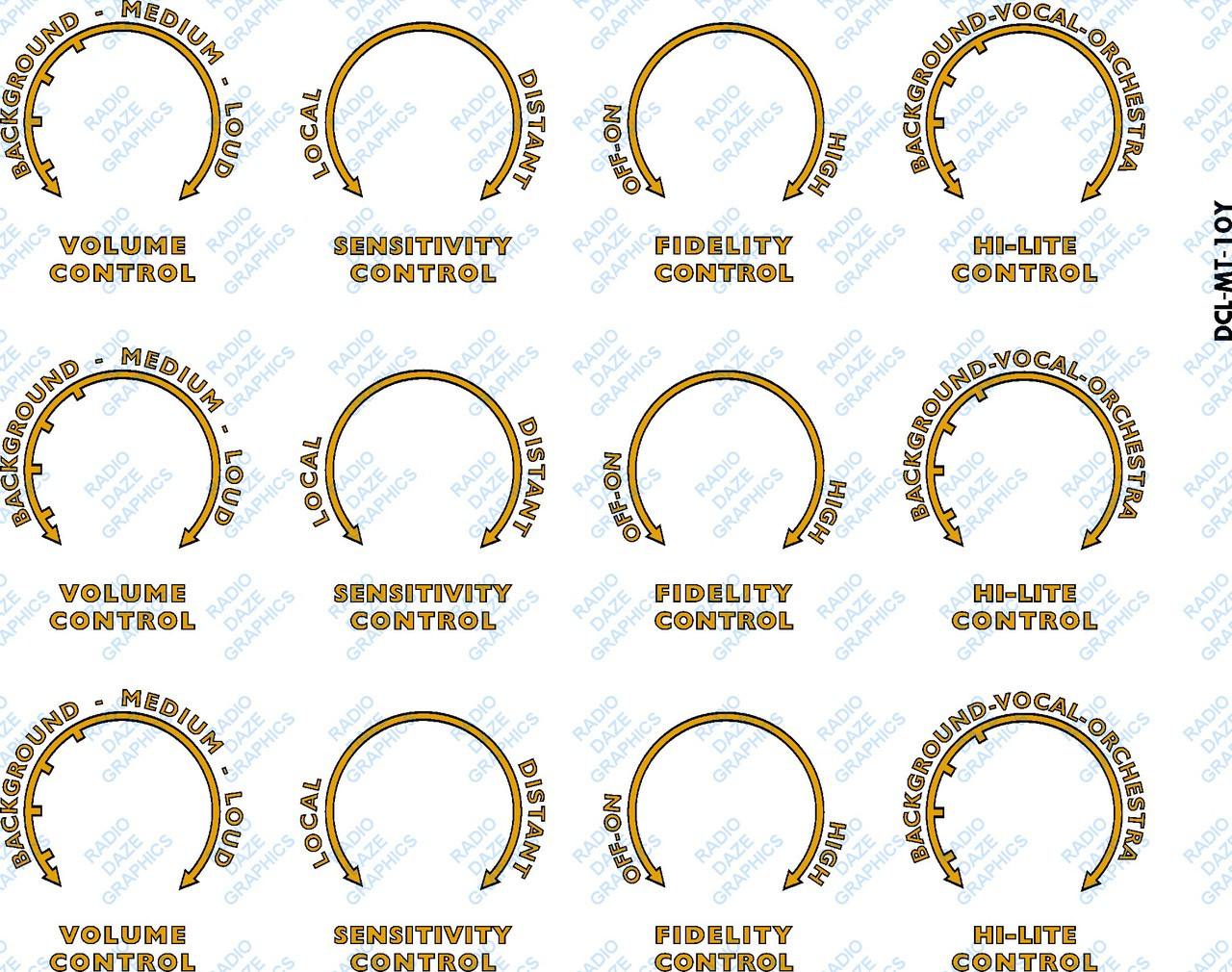 Motorola 10Y Decal Set (Item: DCL-MT-10Y)