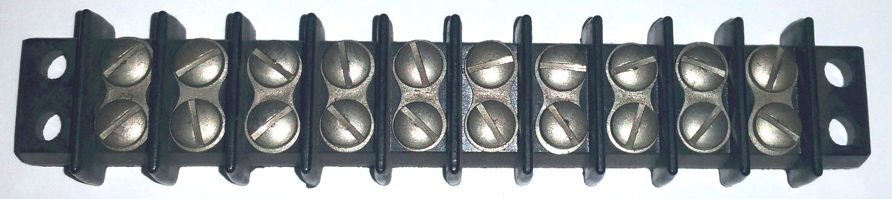 Barrier Block - Dual Row 20 Amp (Item: BB375-10)