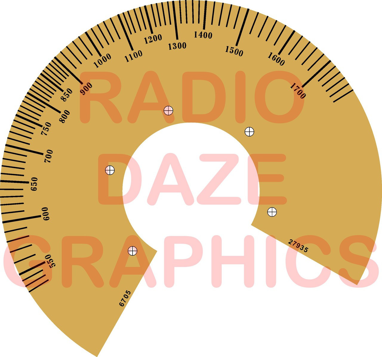 Grunow Model 500 Dial (Item: DS-A700)