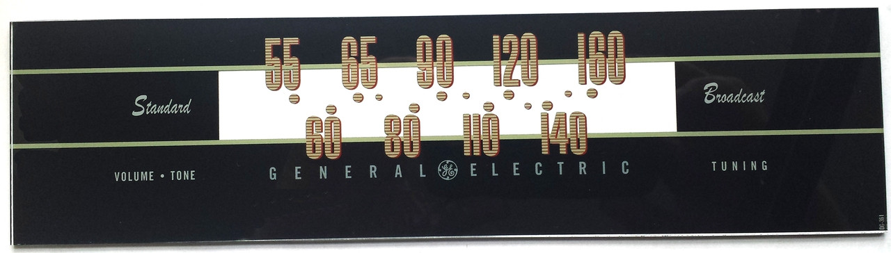 General Electric Model 321 Dial Glass (Item: DG-361)