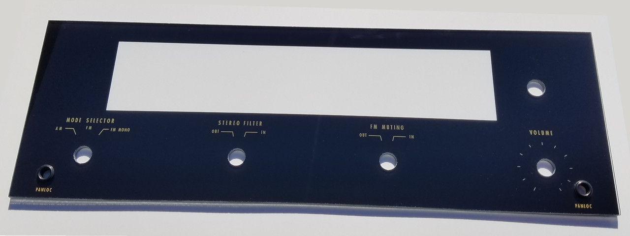 McIntosh MR-73 Glass Faceplate (Item: DG-371) - Radio Daze LLC
