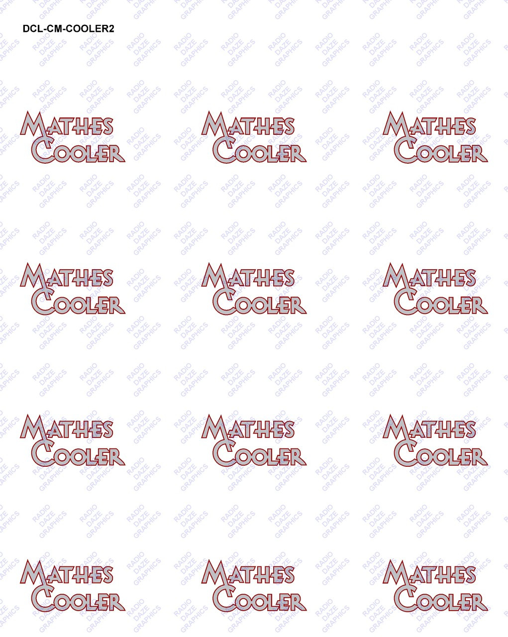 Curtis Mathes Cooler Fan Decal Set (Item: DCL-CM-COOLER2)