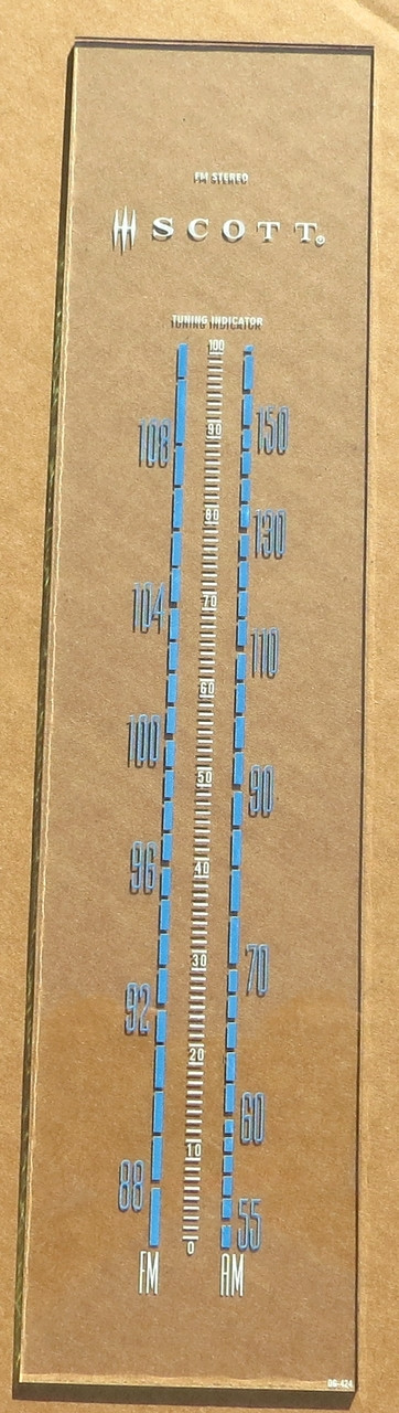 Dial image taken against tan/brown background to illustrate white print. Dial is clear other than dial scale print.