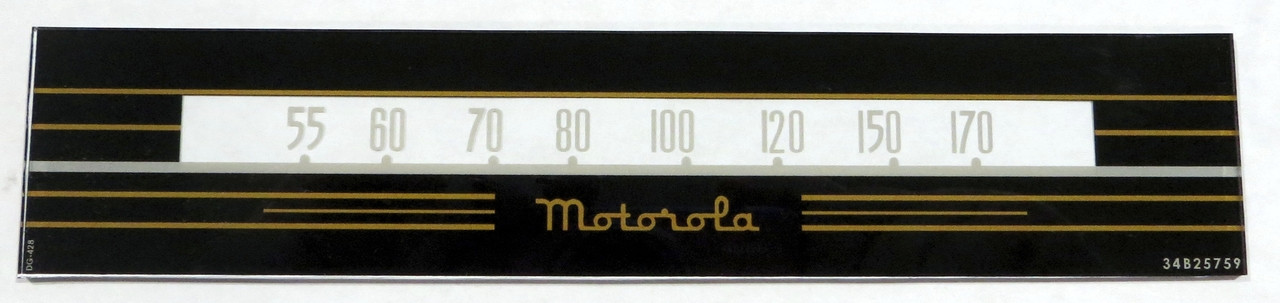 Motorola Model 65X11, 65X12 and 65X14 Dial Glass (Item: DG-428)