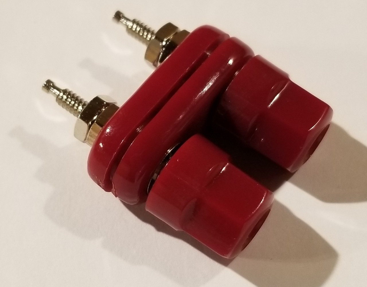 Dual 5 Way Binding Posts - Red (Item: DBP-RED)